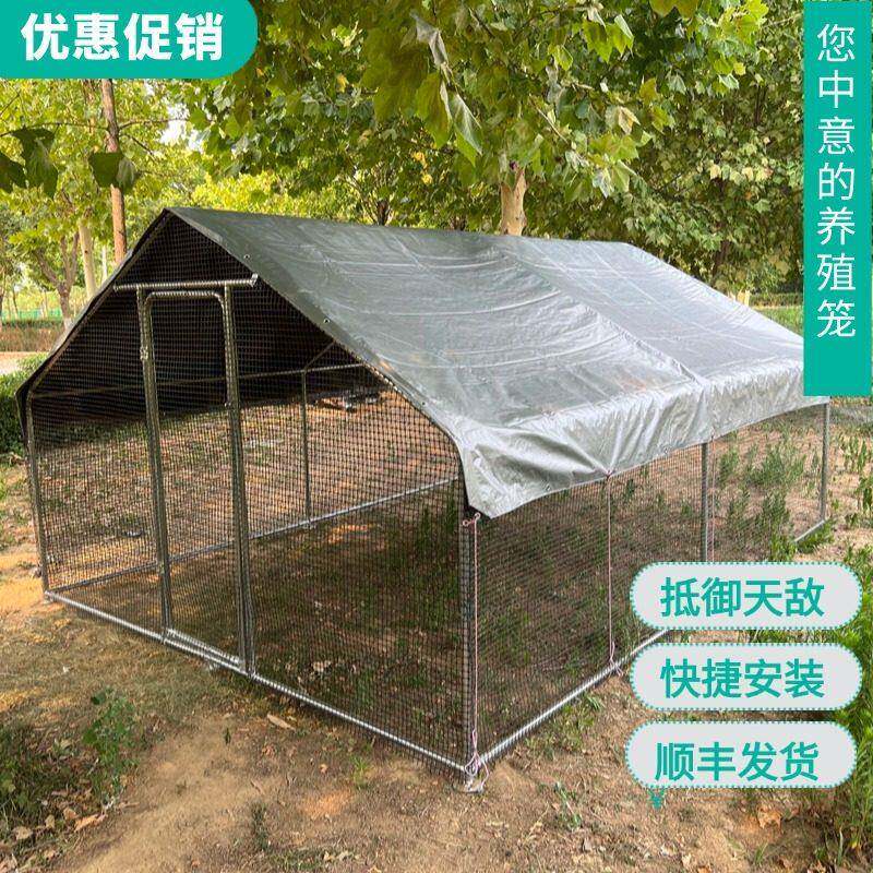 大型养殖鸡笼笼户外防雨鸡窝家禽大棚家用散养鸡舍鸡棚鸽舍