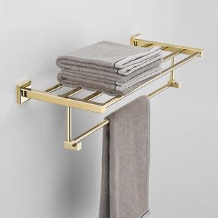 金色卫全架铜浴84室毛巾置物架浴巾架挂生间洗手间毛巾架子壁式 挂