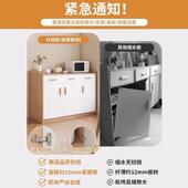 水餐边柜茶柜客厅墙靠柜子储物实木色收纳矮柜置BQZ物柜家用柜备