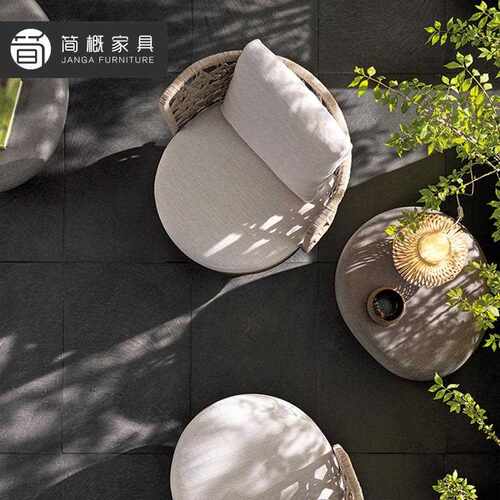 户外桌椅庭院阳台休闲藤椅三件套露台室外腾椅藤编椅子小茶几组合