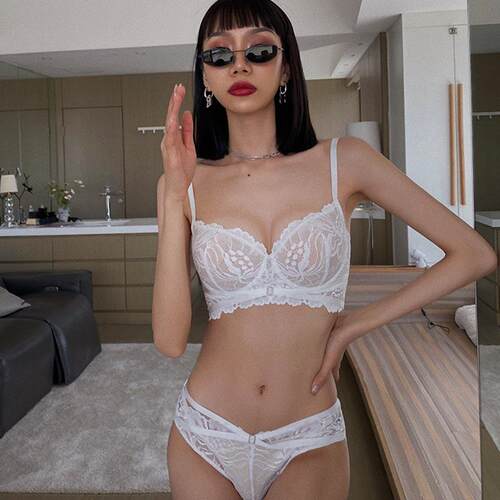 Lingerie For Women Lace Bra And Panty Set Underwire Bra