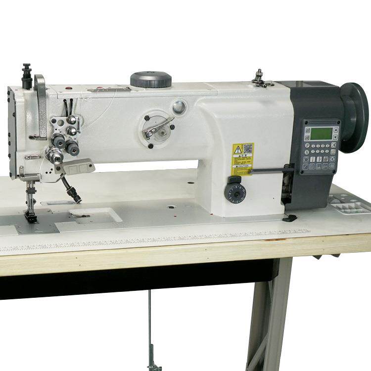 5520双针自动剪线三同步车厚料工业用缝纫机双针可选针位组平缝机