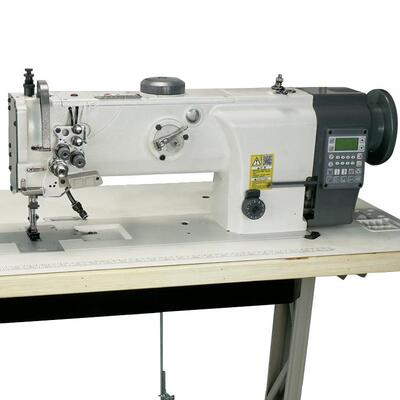 5520双针自动剪线三同步车厚料工业用缝纫机双针可选针位组平缝机