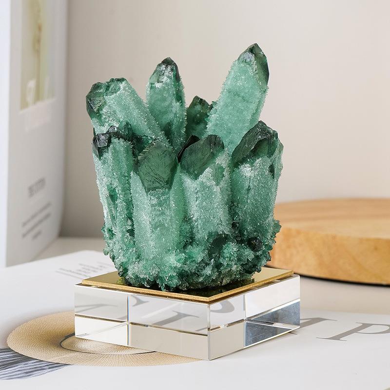 厂家直销 天然水晶簇水晶工艺品 家居装饰玄关客厅书房酒店摆件