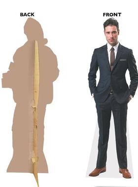 纸板人像展示展架 standee 活动促销广告牌 商场超市纸质人形立牌