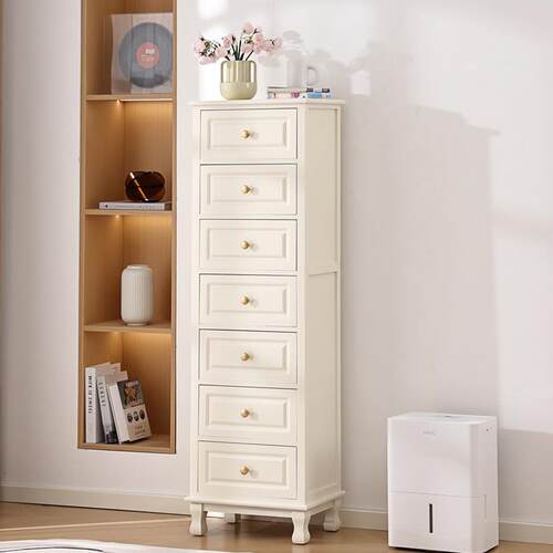 45cm美式覆古实木斗柜客厅靠墙收纳柜卧室收纳柜家用置物柜床头柜