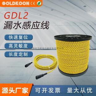 非定位漏水检测线 线水浸感应绳漏液侦测带机房泄漏控制器感测线