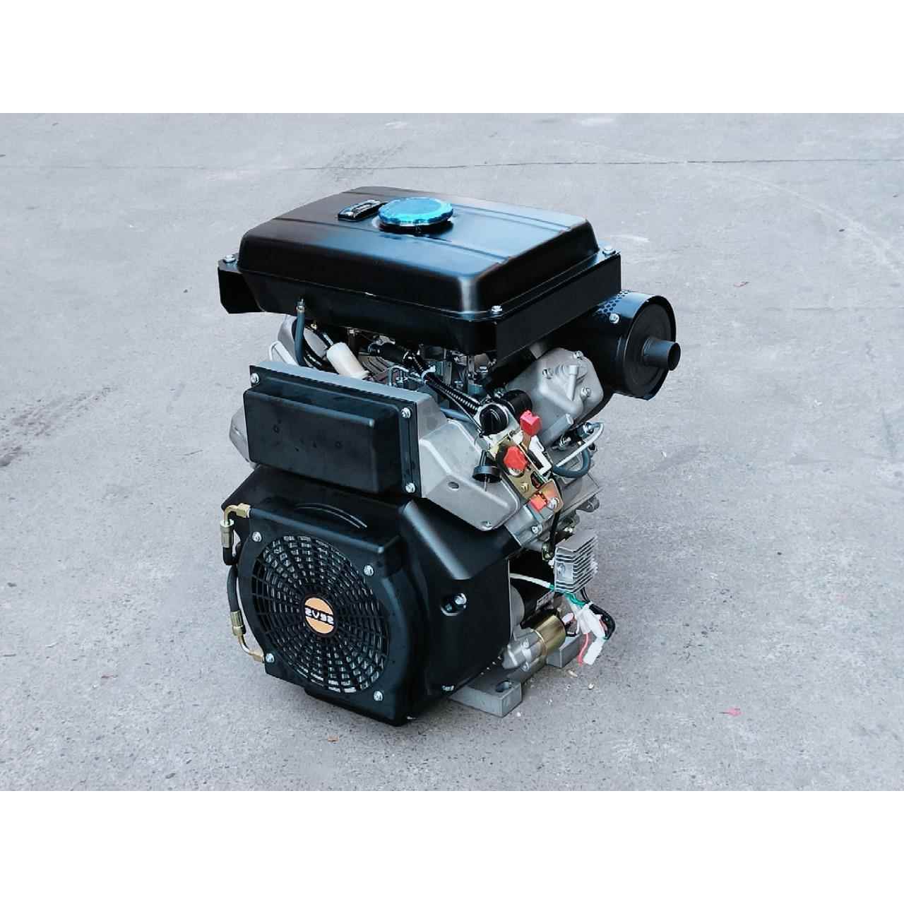 双缸V型风冷柴油HD2V92F排量997cc16kw液压泵站船用收割机华滑移