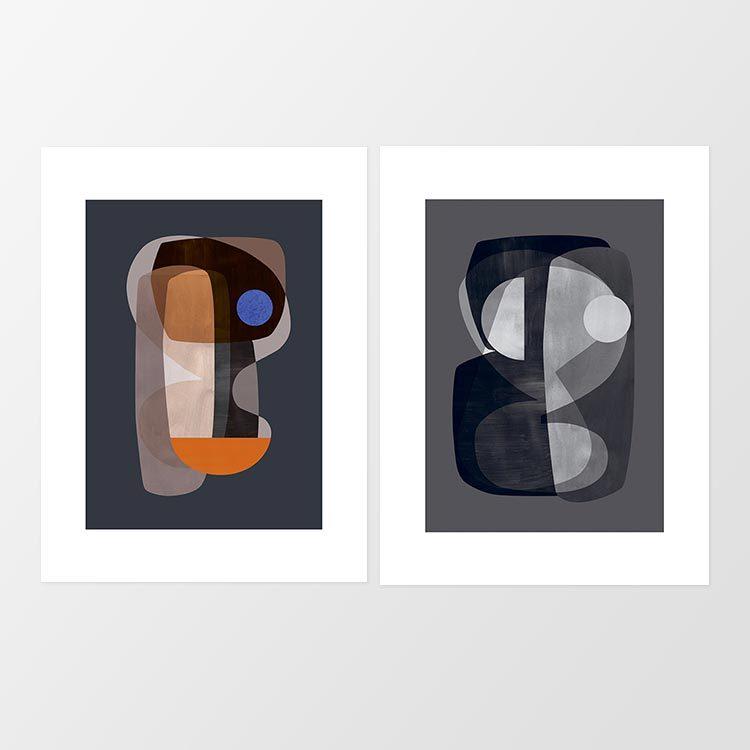 丹麦进口the poster club*ATELIER CPH抽象艺术小众原版装饰画