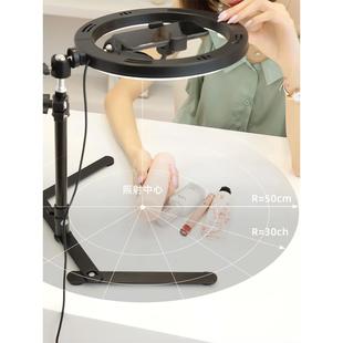 手机俯拍支架主播拍摄工具桌面拍抖音短视频桌子补光灯美食录像神器拍照直播录制设备全套拍片上课自媒体装备