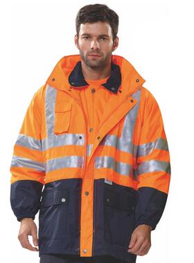 安大叔 B008新雪丽 三合一高警示多功能暖绒防寒服保暖反光服