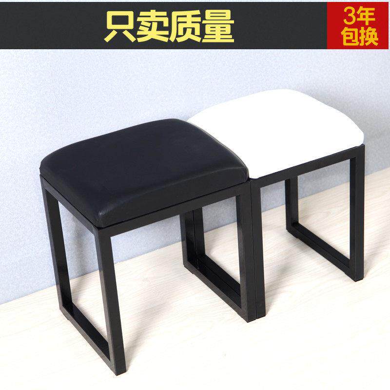 北欧铁艺换鞋凳子试衣间凳沙发凳折叠凳方凳化妆椅家用床尾长条凳