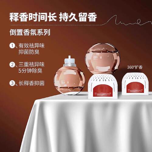 倒置香氛卧室持久留香卫生间除臭去异味倒立空气厕所香薰