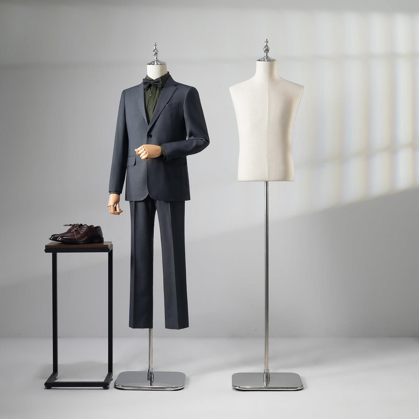 服装店潮牌男装礼服西服模特道具半身假人台橱窗陈列展示架子全身