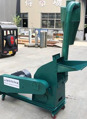 500型饲料玉米粉碎机电动稻草粉碎机木条子树枝树杈粉碎机