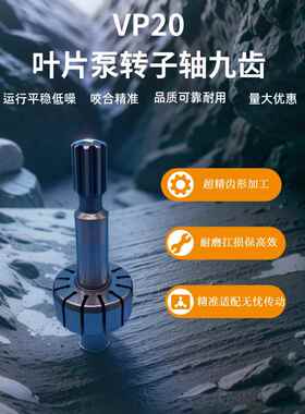 叶片泵转子VP20/20VP30/40液压站液压泵维修专用轴芯七九齿7齿9齿