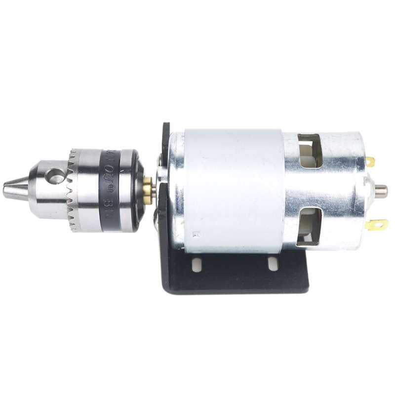 b10775u锥度连接槽diy775夹钻台+配件支架++电机夹钻杆钻螺丝