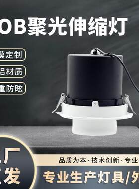 40W LED吊顶COB伸缩灯象鼻筒灯 大量伸缩灯套件