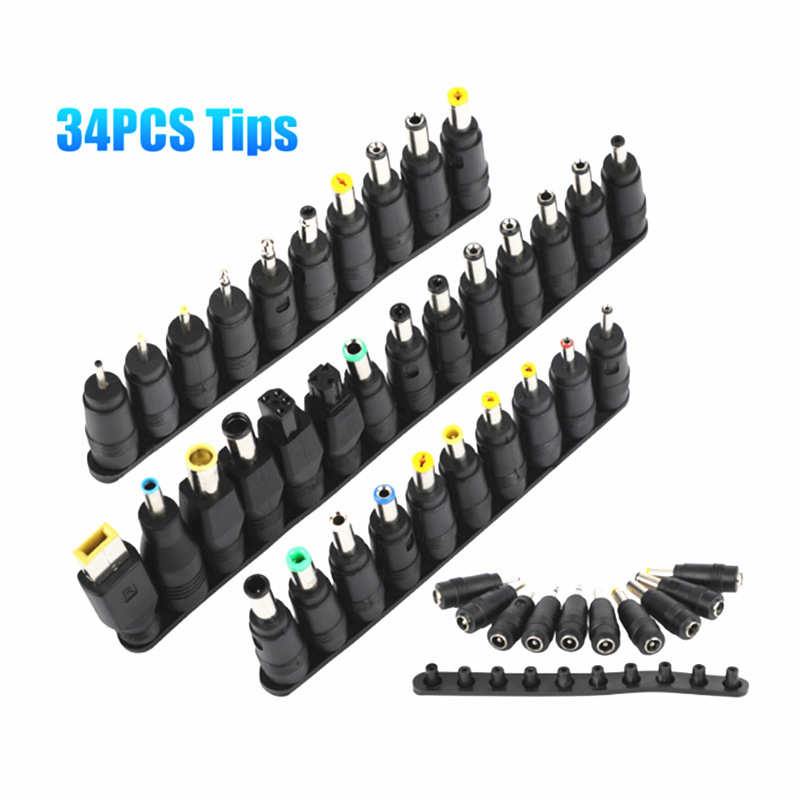 多功能笔记本电源转接头DC5521母头座转万能公头34个充电器转换头