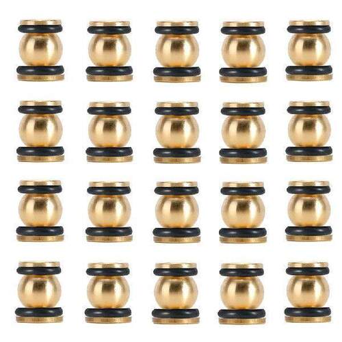 20pcs Brass Shock Links Joint Balls Pivot Balls W/ O-rings
