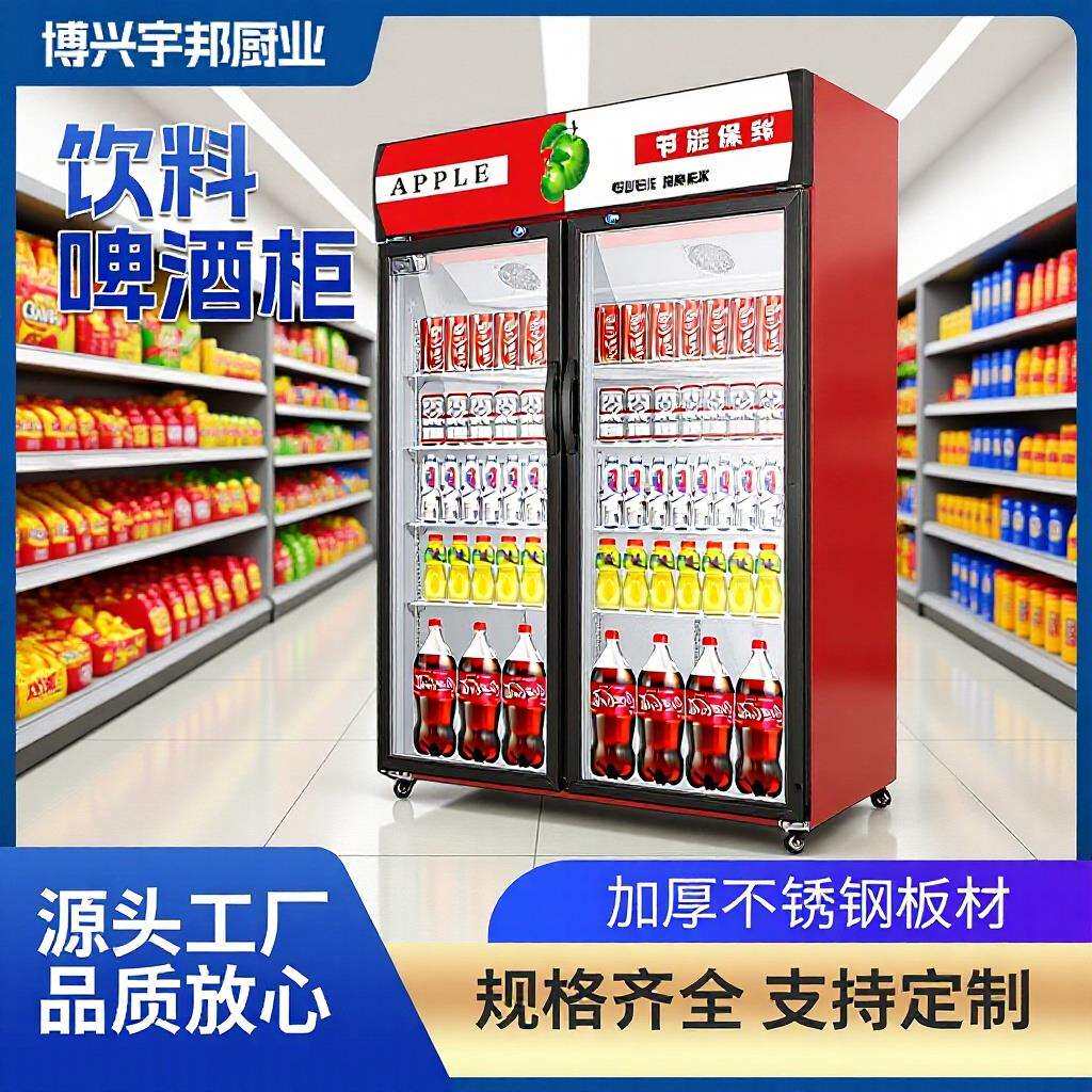 饮料啤酒柜立式冰柜商用便利连锁店冷饮饮料柜冰箱保鲜柜展示柜