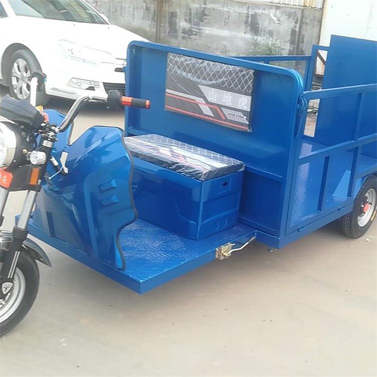 垃圾桶运输车电动垃圾桶运输设备电动四桶装桶保洁车