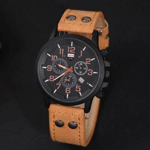 4PCS Set Fashion Mens Sports Bracelet Watches For Men Milita