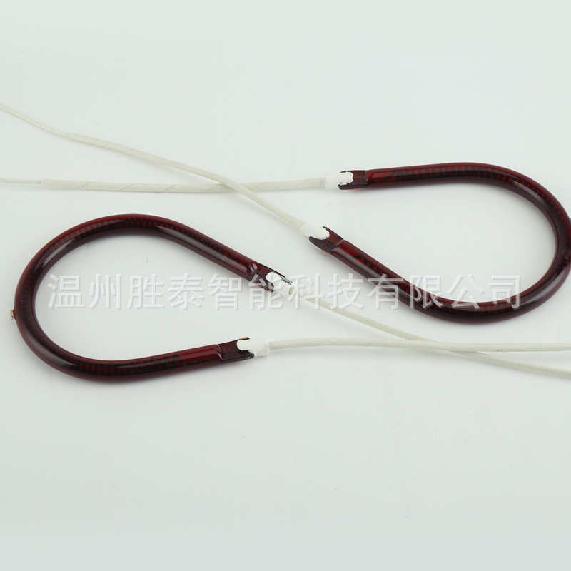 厂家供应远红外碳纤维U型加热管红管长波加热灯管红宝石加热管U型