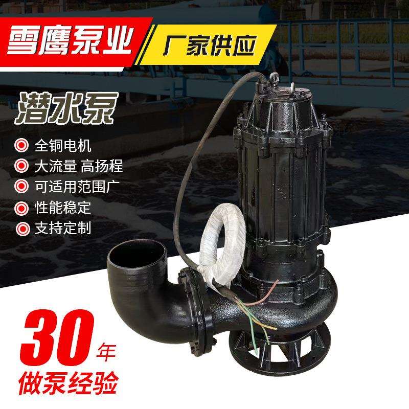 潜水泵离心泵管道排污泵地下室排水潜污泵高杨程污水提升泵