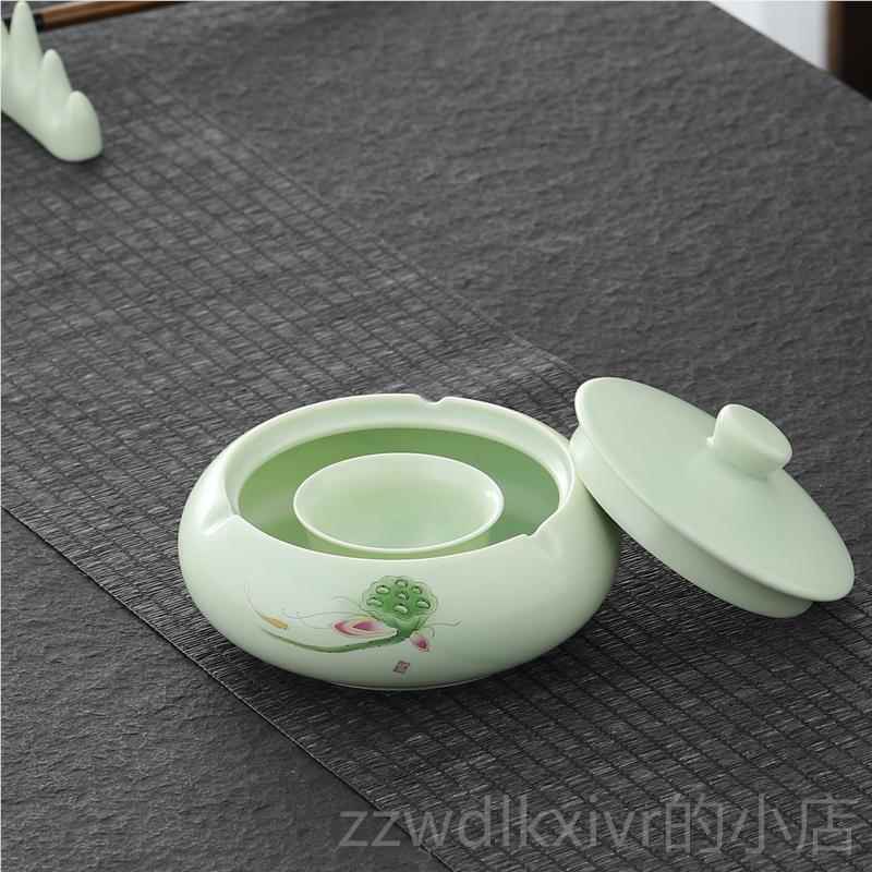 新款陶瓷火锅砚台墨书四法专用池砚盒盘碟斗带盖不笔干墨学生文搁