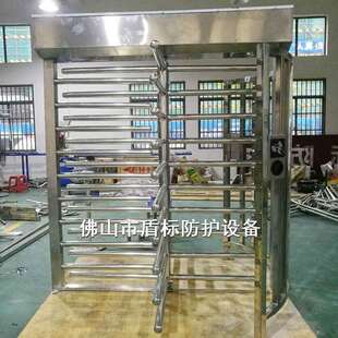 厂家供应加厚不锈钢全高十字旋转栅门智能电动门90度防尾随辊闸机