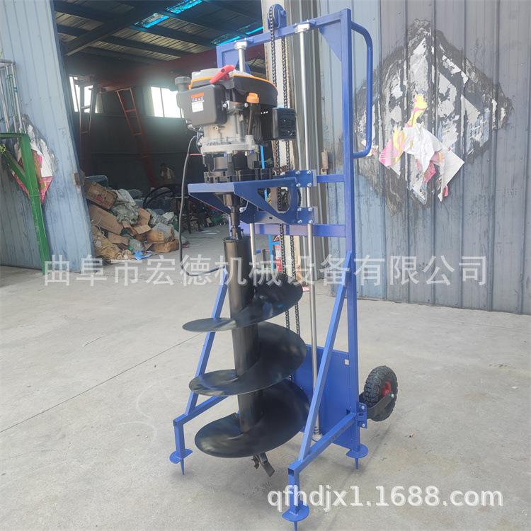 新型果园果树挖坑机手提式打坑机园林植树汽油挖坑机