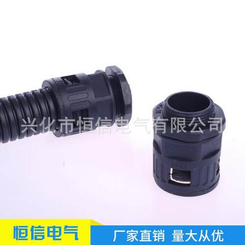 塑料4波纹管快速接头 AD15.8/25/4.5/2./54.5软855管接头RQG直插