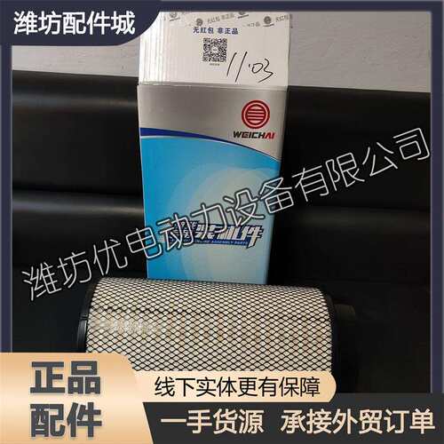 潍柴WP13F快艇船用发动机6F21柴油机1007377109空气滤清器滤芯