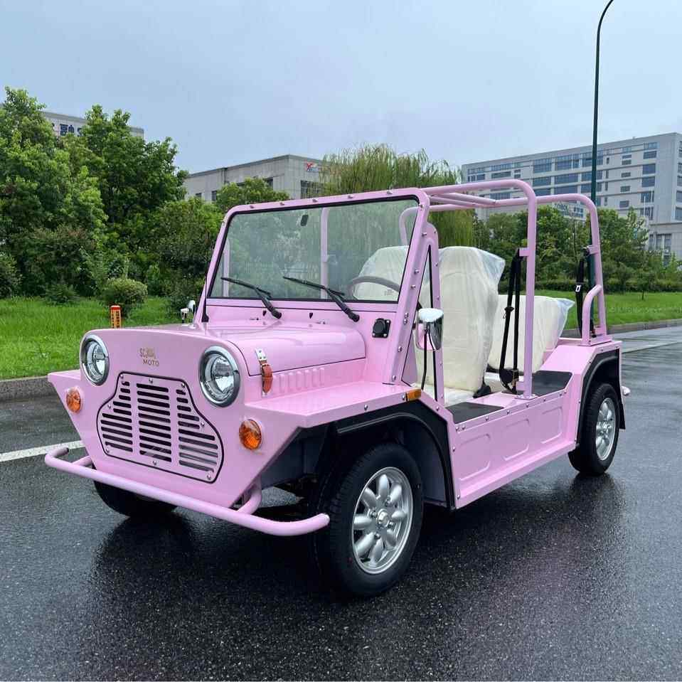 MOKE电动四轮四座酒店机场摆渡车铅酸版锂电版燃油版观光车