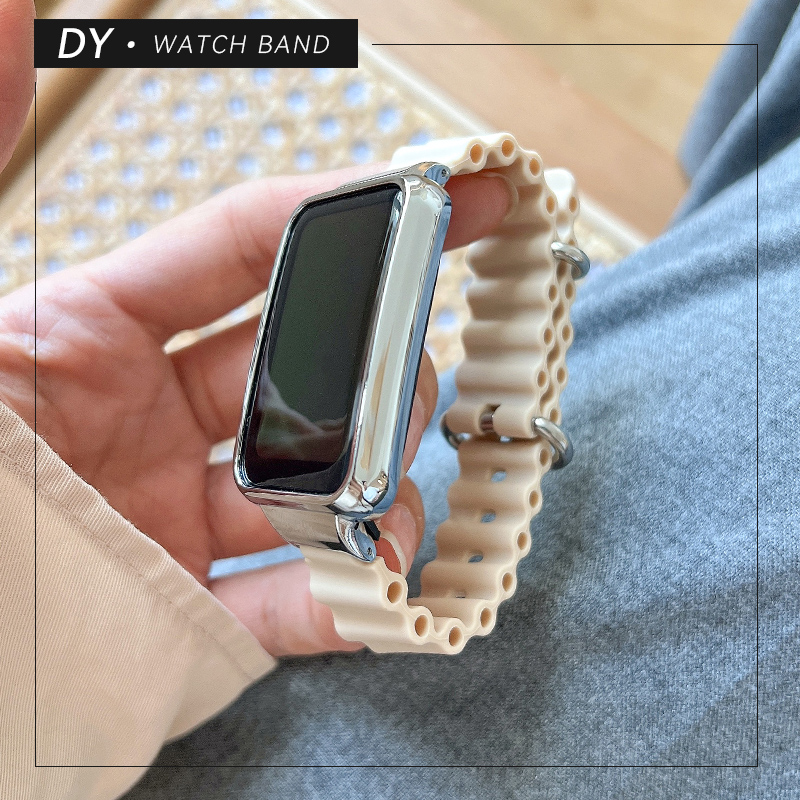 度渔适用于OPPO手环2表带海洋硅胶运动腕带二代时尚oppo band2手