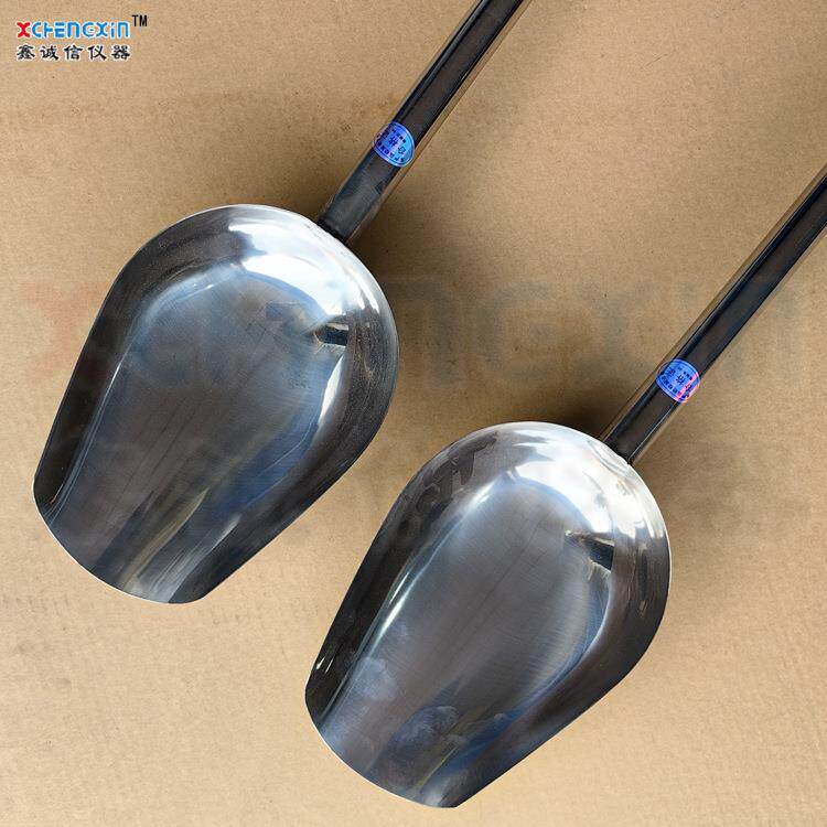 铲宽150mm加长手柄采样勺实验室圆底/平底不锈钢固体采样器定做
