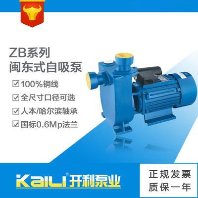厂家ZB自吸式离心泵闽东泵铸铁现货家用增压大流量排污自吸泵