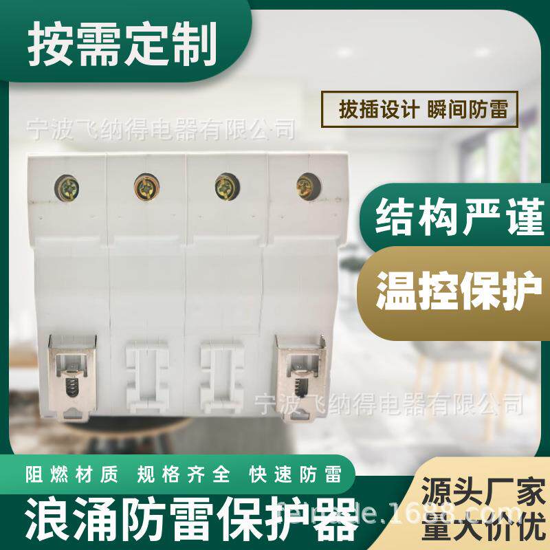 飞纳得VB40一级浪涌保护器电源防雷器家用220V2P避雷器电涌开关