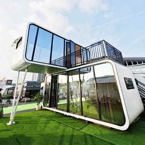 户外移动商亭整景区露营地售卖吊屋带q2023060空调精装修体装苹果