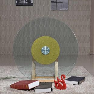 圆桌转盘底座圆桌面加转盘家用酒店餐厅旋转饭店餐桌转盘钢化玻璃