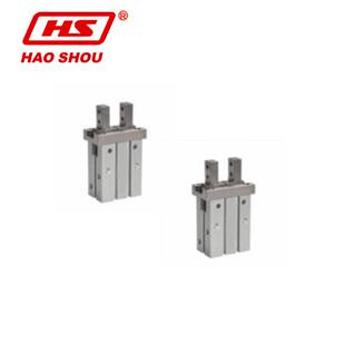气动手指带轨道平行型HFZ系列台湾好手机电 夹紧气缸 手指厂家