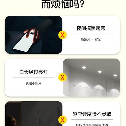 感应筒灯嵌入式人体红外光控家用玄关智能雷达过道灯射灯