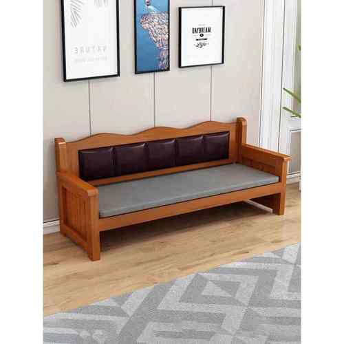 新款直销新中式沙发长椅小户型全实木沙发抽屉客厅冬夏储物靠背三