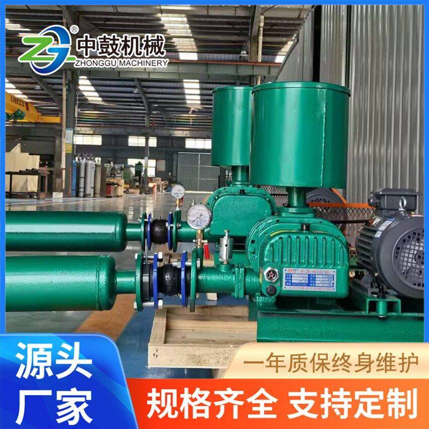 甘肃三叶罗茨风机中鼓风机50型号1.5KW罗茨鼓风机厂家污水处理