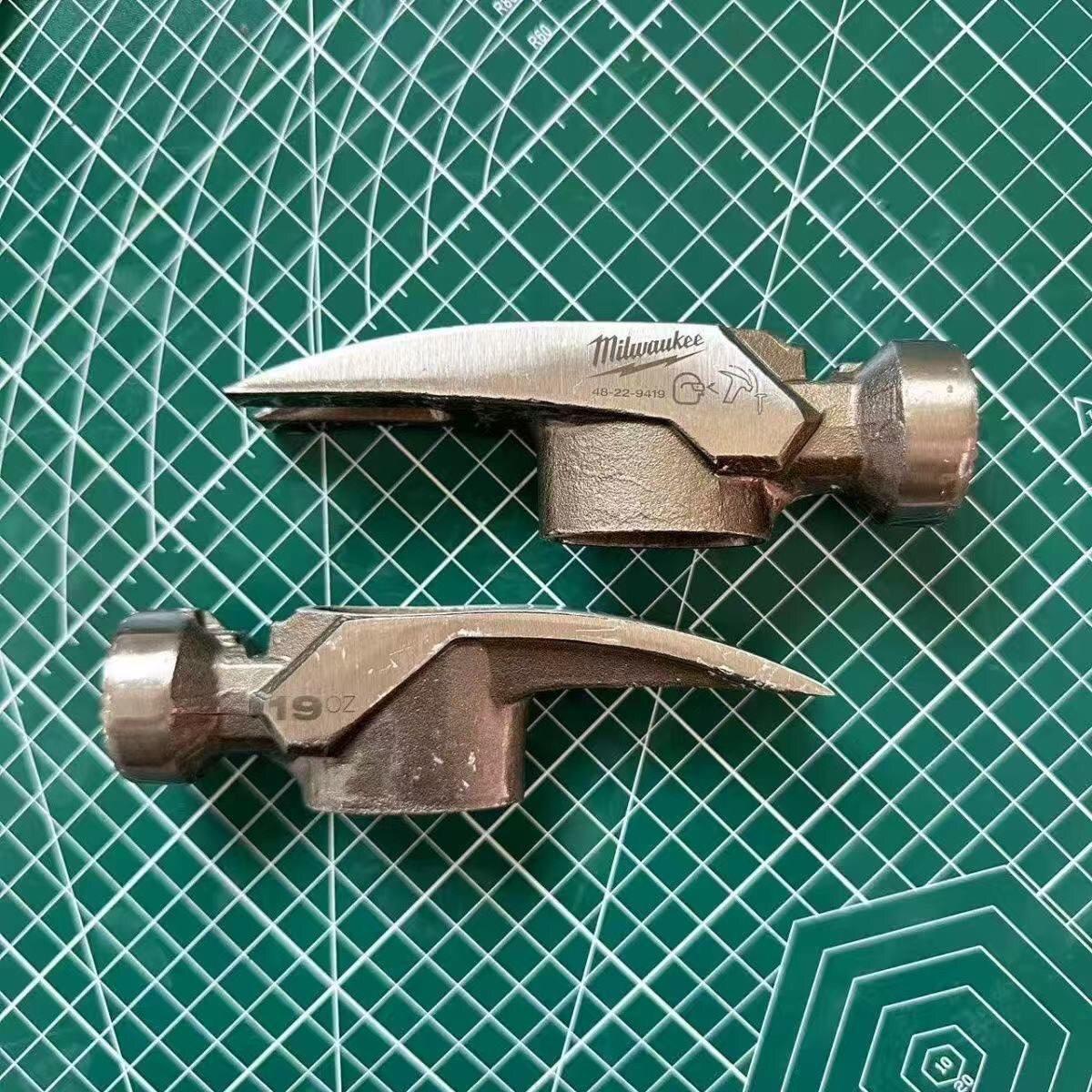 羊角锤头木工锤子高碳钢锻造锤子头木工工具圆头榔头带磁可吸钉子