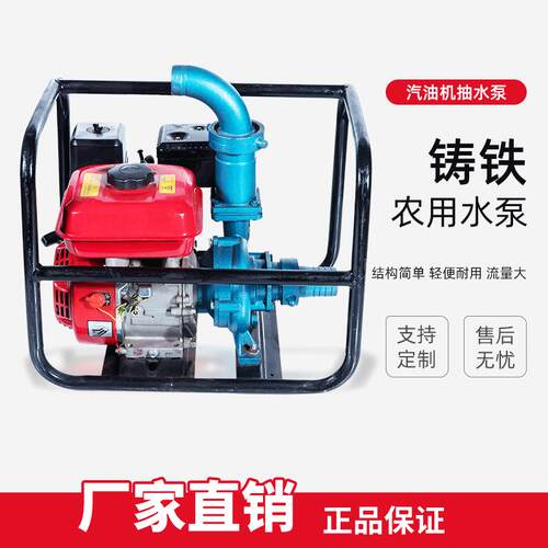 厂家铸铁汽油机耐腐蚀清水水泵机组高效卧立式节能泵