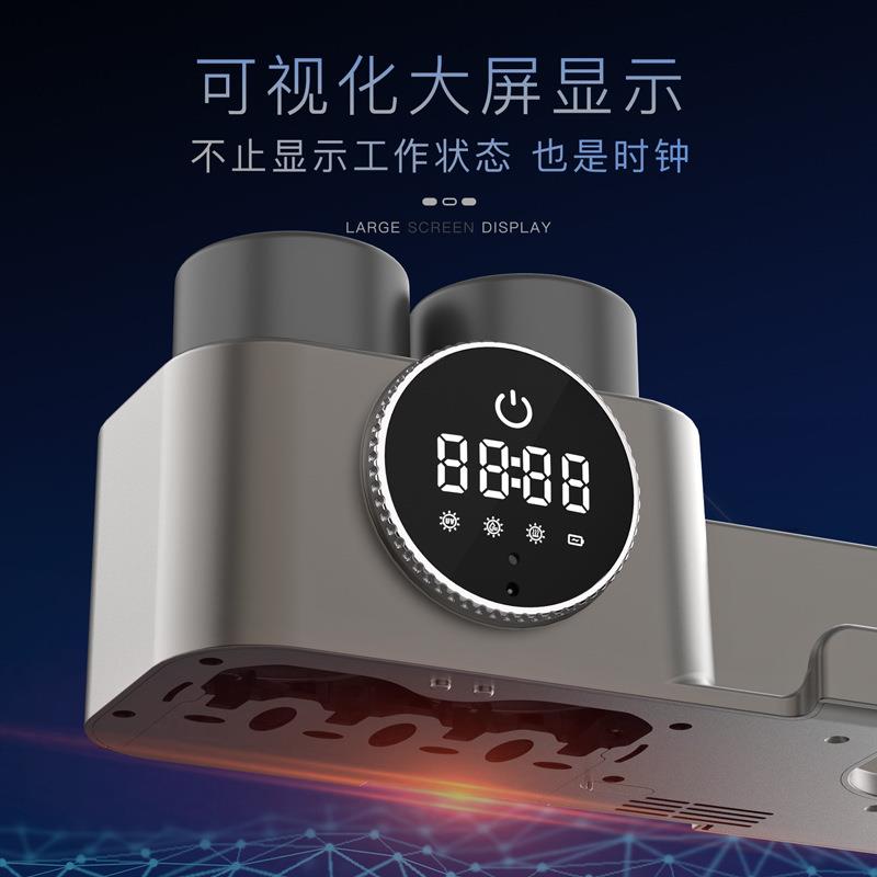 两杯款牙刷置物架牙刷消毒器紫外线烘干牙刷消毒器吹风机架置物架