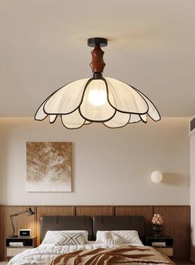 中卧室灯法式奶油风花瓣吊灯古风BDG复古餐厅灯宿个性艺房布间民