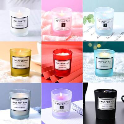 non-smoking, scented glass candles candle smokeless 香薰蜡烛